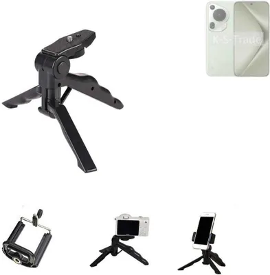 Produktbild von K-S-Trade Stativ Tisch-Ständer Dreibein Handy-Stativ Ständer kompatibel mit Huawei Pura 70 Pro+ Mini-Stativ Smartphone Tripod Handy-Stativ aus