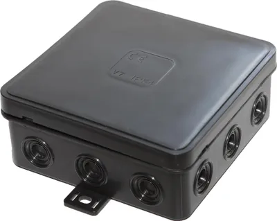 Produktbild von Abzweigdose Verteilerdose Aufputzdose 85x85mm schwarz Anschlußdose IP54