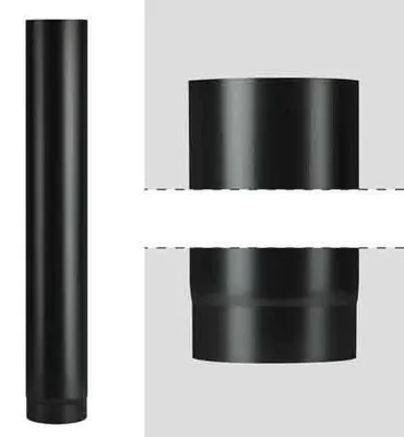 Immagine prodotto di TUBO PER STUFA A LEGNA 'PLUS LIGHT' Ø 130x500 mm