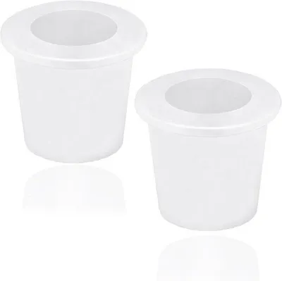 Produktbild von Tafelparasolkegels, 2 parasoltafels mit silikonring, parasolschirmen von 5 bis 6,5 cm, für Balkontafeln und 3,8 cm Parasolstangen (weiß).