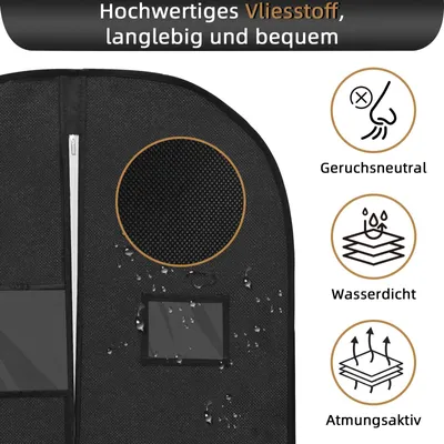 Produktbild von Omgoods – Premium Kleiderbeutel – 125 x 60 cm, hochwertiger Kleiderbezug für Anzüge und Jacken