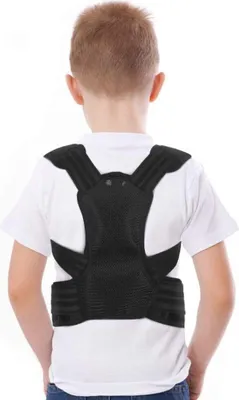 Produktbild von Haltungskorrektur für Kinder, Rückenhaltungsbandage mit verstellbaren Schulterpolstern für Teenager zur Unterstützung der Wirbelsäule, verbessert die Körperhaltung und verhindert Verrutschen