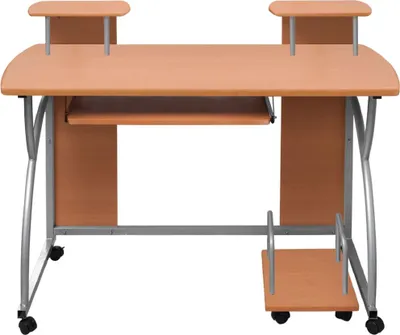 Obrázok produktu pre vidaXL Počítačový stôl hnedý 110x52x88,5 cm odvodený výrobok z dreva