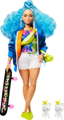 Obrázok produktu pre Barbie extra s modrým afro účesem
