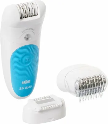 Produktbild von Braun Silk-épil 5 SES 5-605, Blau, Weiß, 28 Pinzette, MicroGrip, Rasieren, Wechselstrom/Batterie, 100 - 240 V