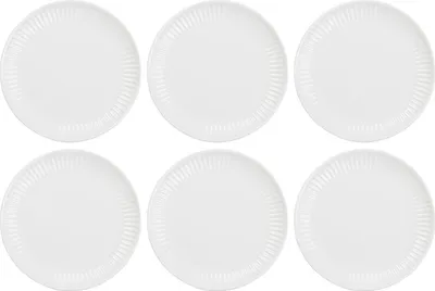 Produktbild von 6er Set Frühstücksteller, Brotteller MYNTE Pure White weiß D. 19,5cm Ib Laursen