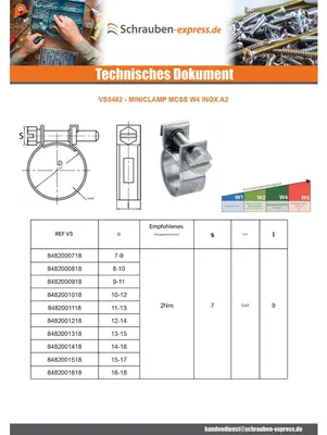 Produktbild von MINICLAMP Durchmesser 10 für 12 Edelstahl W4