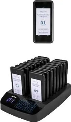 Image de Pager pour restaurant, 20 sous-verres, 2 modes d'appel, 16 pièces A