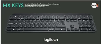 Produktbild von Logitech Tastatur Bluetooth LOGITECH MX Keys 920-009403