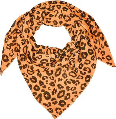 Produktbild von styleBREAKER Damen Musselin Dreieckstuch mit Leo Print | Baumwoll Schal im Leoparden Muster | Dreieck Schal leicht und weich für Frühling & Sommer |  Italy