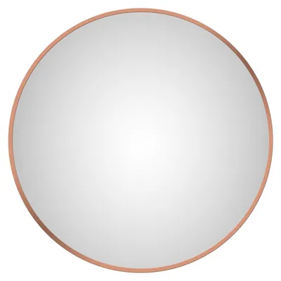 Produktbild von Wandspiegel 60 cm, rund, matt kupfer, Aluminiumrahmen