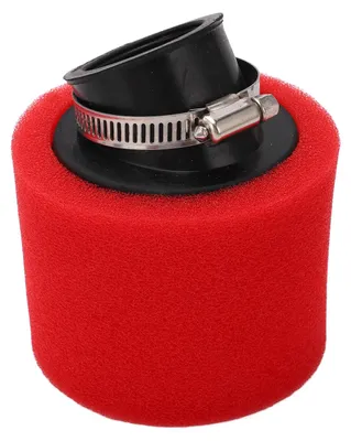 Obrázek produktu pro 38mm šikmý pěnový vzduchový filtr, gumový, válcový, odolný proti poškrábání, vzduchový filtr pro ATV, čtyřkolky, skútry, motokros