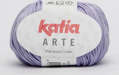 Produktbild von ARTE, feines BW-Bändchengarn von Katia, Farbe HELLES LILA (32), ca. 165m/50g
