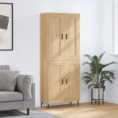 Obrázok produktu pre vidaXL Highboard Sonoma Oak 69,5x34x180 cm odvodený výrobok z dreva
