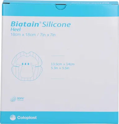 Image de Pansement mousse Biatain Silicone talon 18x18 cm, 5 pcs VER