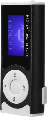 Immagine prodotto di Lettore MP3 portatile Mini Sport con auricolari e cavo USB - 6 ore di autonomia - 300 mAh - Nero