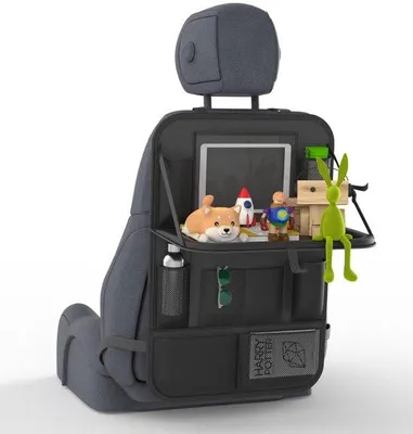 Immagine prodotto di Organizer per auto XXL da 13", tavolino, vassoio pieghevole e 11 tasche per bambini