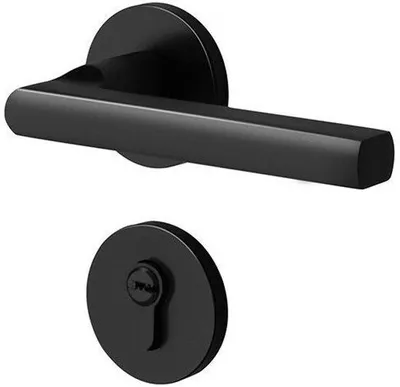 Immagine prodotto di Maniglia per porta nera, opaca, universale, reversibile, di design