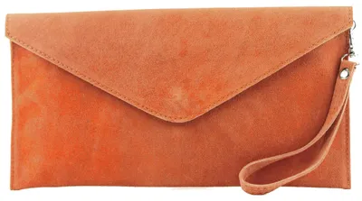 Productafbeelding van modamoda T106: Dames clutch van wildleder met ruw leer, geschikt als handtas, schoudertas of avondtas