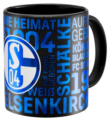 Produktbild von FC Schalke 04 S04 Kaffeebecher Metallic schwarz
