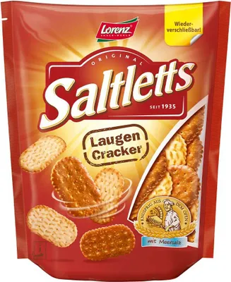 Produktbild von Lorenz Saltletts Laugencracker Laugengebäck mit Meersalz 150g