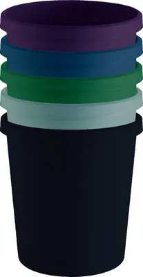 Obrázek produktu pro helit H6405895 Odpadkový koš "zelený němec" 18 litrů černý