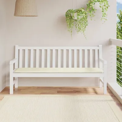 Produktbild von vidaXL Záhradná lavička Cream 180x50x3 cm Oxford Fabric