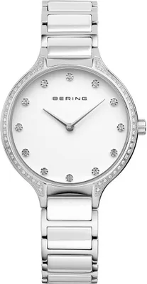 Produktbild von BERING Ceramic Damenuhr silber/weiß 30434-754