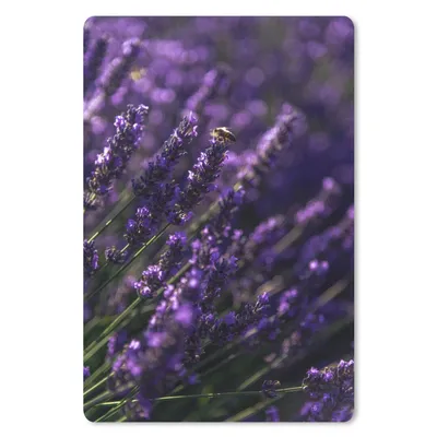 Produktbild von MuchoWow® Mauspad Mousepad Nahaufnahme von Lavendel mit Biene 18x27 cm - Mousepads - Maus Mat - Pad - Mausunterlage