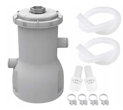 Immagine prodotto di Pompa filtro per piscina ad alte prestazioni 3028l/h con filtro a cartuccia e accessori per la pulizia della piscina