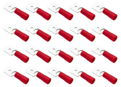 Produktbild von VLTG Flachstecker 4.8mm rot isoliert 0.5-1.5mm² 20 Stück zur Kabelverbindung