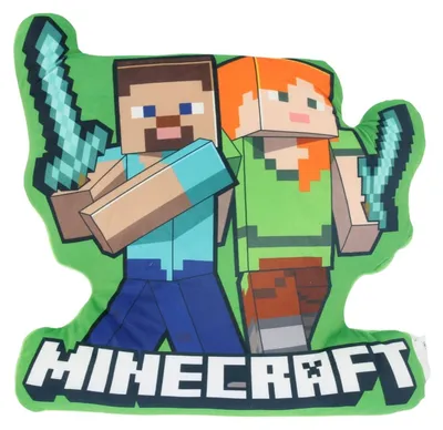 Image de Coussin en forme de Minecraft - 40 cm