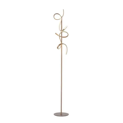 Obrázek produktu pro Stojací lampa LED, matná mosaz, stmívatelná, V 156 cm
