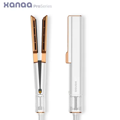 Produktbild von XANAA ProSeries - Air Haarglätter Weiß, Air Glätteisen, Ohne Heizplatten, Keine Hitzeschäden, Glätten mit Luft, Haar Styling, Weniger Haarbruch, 1200W