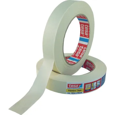 Produktbild von tesa 04348-00015-03 Maler Krepp Standard Papierabdeckband 19 mm x 50m