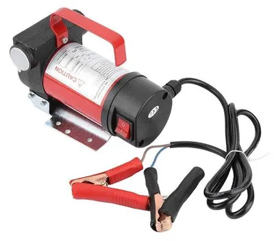 Immagine prodotto di Pompa per olio e gasolio manuale da 12V, con una portata di 40 litri al minuto, adatta per auto e motori, dotata di sistema di aspirazione dei liquidi e compatibile con il cherosene