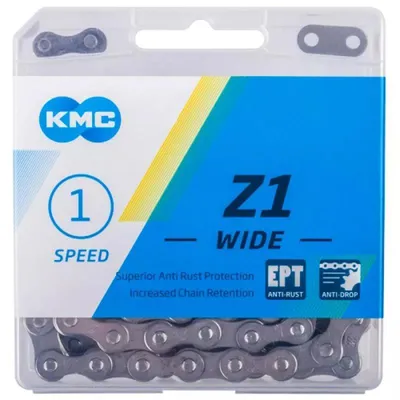 Produktbild von Kette KMC Z1 WIDE RB Anti Rost 112 Glieder 1/2 x 1/8 silber