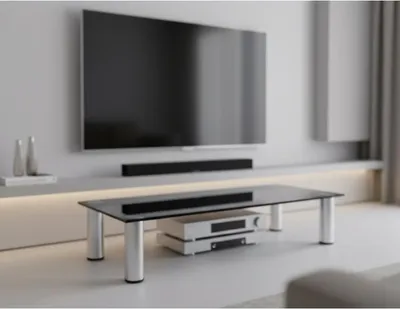 Obrázok produktu pre Stúpačka na monitor Stojan na monitor čierny 100x17x35