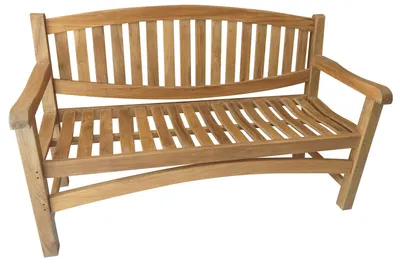 Produktbild von Teak Sitzbank Gartenbank Holzbank massiv Gutshof nachhaltig 120cm
