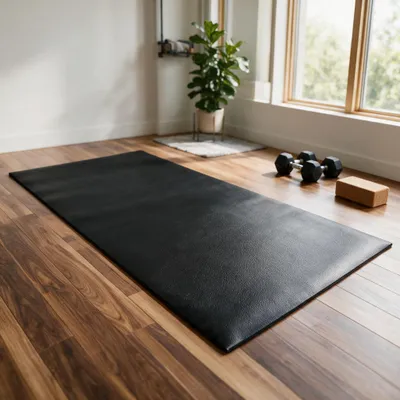 Immagine prodotto di Tappetino protettivo FCH in PVC dello spessore di 0,6 mm Tappetino protettivo e di base per attrezzi fitness e sportivi - 130x60 cm Tappetino fitness Tappetino da pavimento