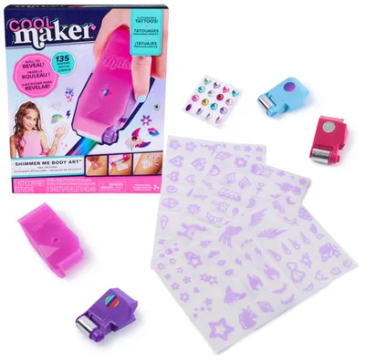 Produktbild von Cool Maker Shimmer Me Tattoo Studio, Tattoo-Set für Kinder, 7 Jahr(e), Mehrfarbig