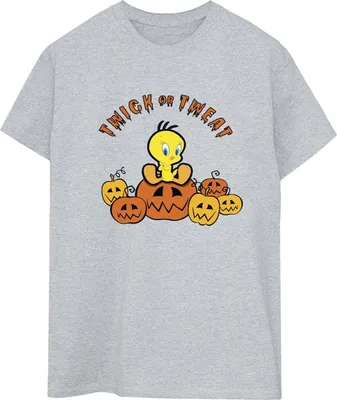 Produktbild von Looney Tunes - "Twick Or Tweat" T-Shirt für Damen BI33828 (XXL) (Grau)
