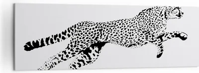 Produktbild von Bild auf Leinwand - Leinwandbild - Gepard Tier Dots - 160x50cm - Wand Bild - Wanddeko - Wandbilder - Leinwanddruck - Bilder - Kunstdruck - Wanddekoration - Leinwand bilder - Wandkunst - AB160x50-3128