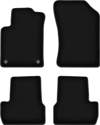 Immagine prodotto di Tappetini in velluto per Citroen C3 II (2009-2016, hatchback) neri, set 4 pz, con fissaggi