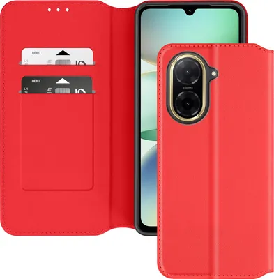 Produktbild von Avizar, Hülle Redmi A5 Kartenfach mit Videoständer, Rot