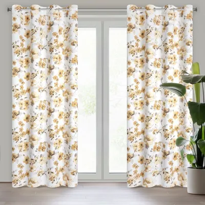 Obrázek produktu pro Záclona CAREN bílá béžová 140x250 cm závěs s očky
