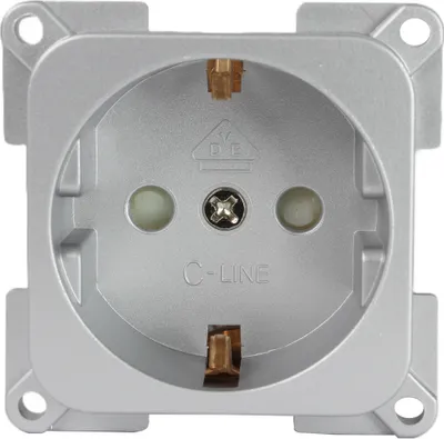 Image de C-Line Presto Inprojal CBE prise Schuko 220 / 230 Volt camping-car argent