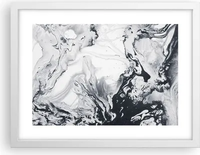 Produktbild von Gerahmtes Poster - Weißer Rahmen - Abstraktion modern - 40x30 cm - Wand Bild - Wanddeko - Wandbilder - Kunstposter - Wandposter - Bilderrahmen - Bilder - Kunstdruck - Wandbild - P2WAA40x30-3900