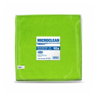 Produktbild von Bonus Pro Mikrofasertuch (32x32) Grün 10 Stk.