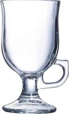 Produktbild von Kaffeegläser Set mit 6 Gläsern 240 ml transparent mit Henkel